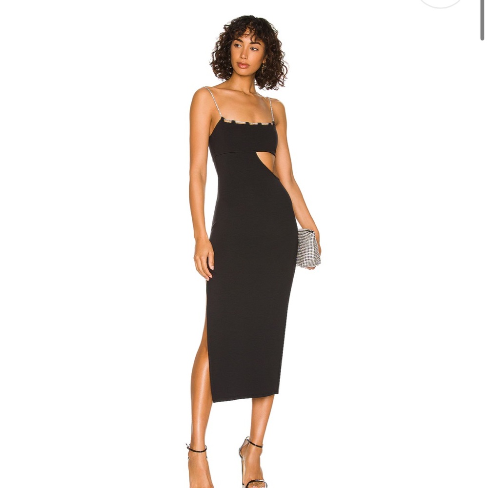 Charlotte Middi dress in black
